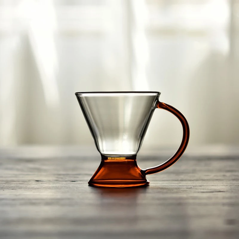 

Glass Teapot Coffee Cup Set Nordic Creative High Temperature Resistant Home Glass Vintage Teapot Tea Cup Set Amber Coffee Pot