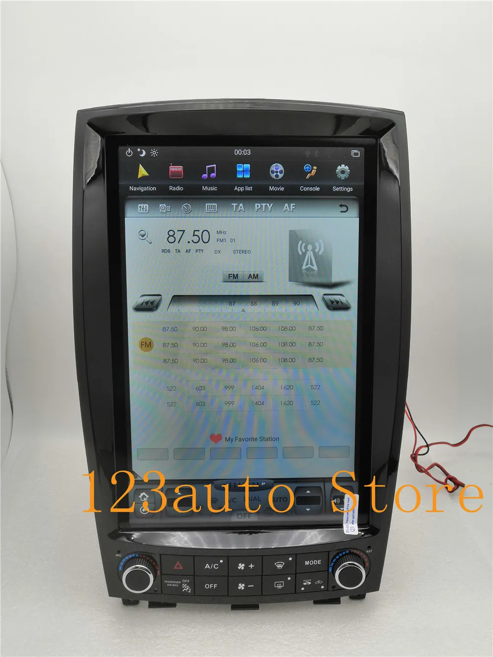 12,1 ''вертикальный Tesla стиль Android 8,1 автомобильный DVD gps плеер для infiniti QX50 QX50L EX25 EX35 2010- Радио Навигация