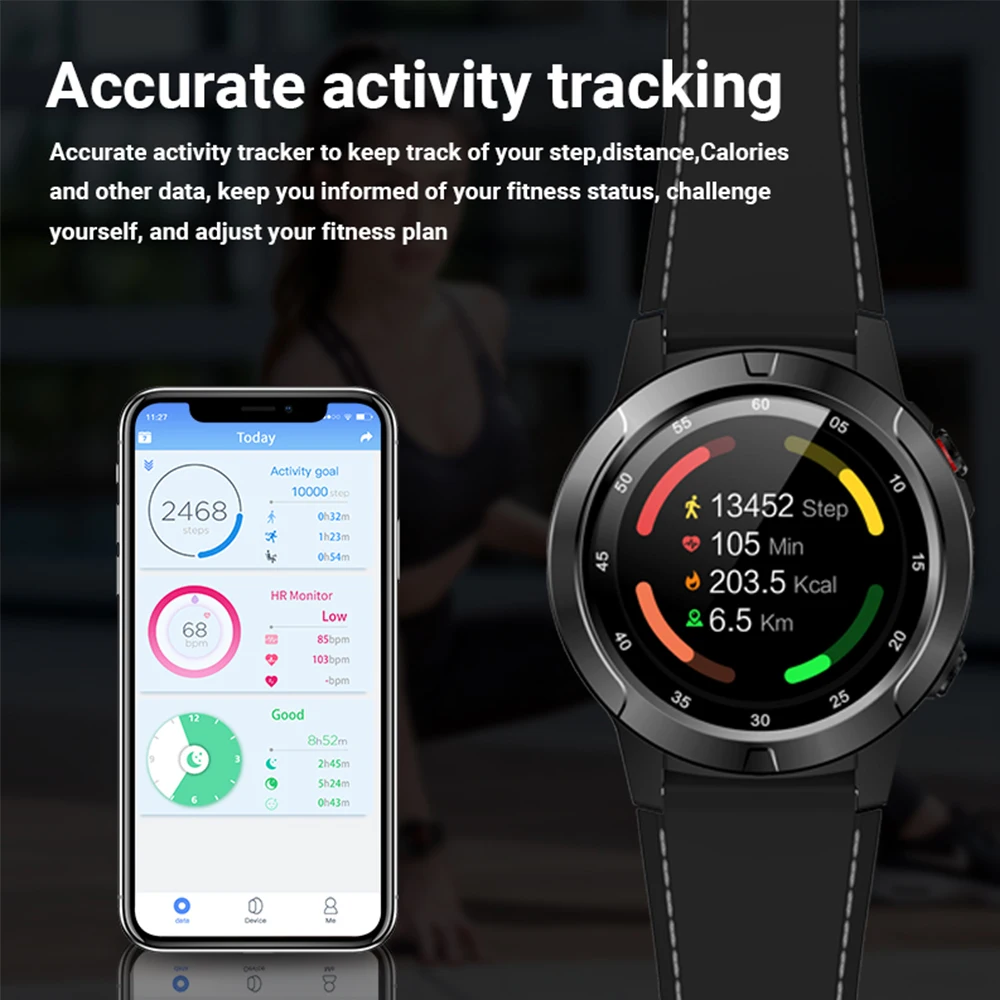 Makibes M4 умные часы для мужчин компас gps Smartwatch многоязычные IP67 водонепроницаемый монитор сердечного ритма часы напоминание о вызове сообщения