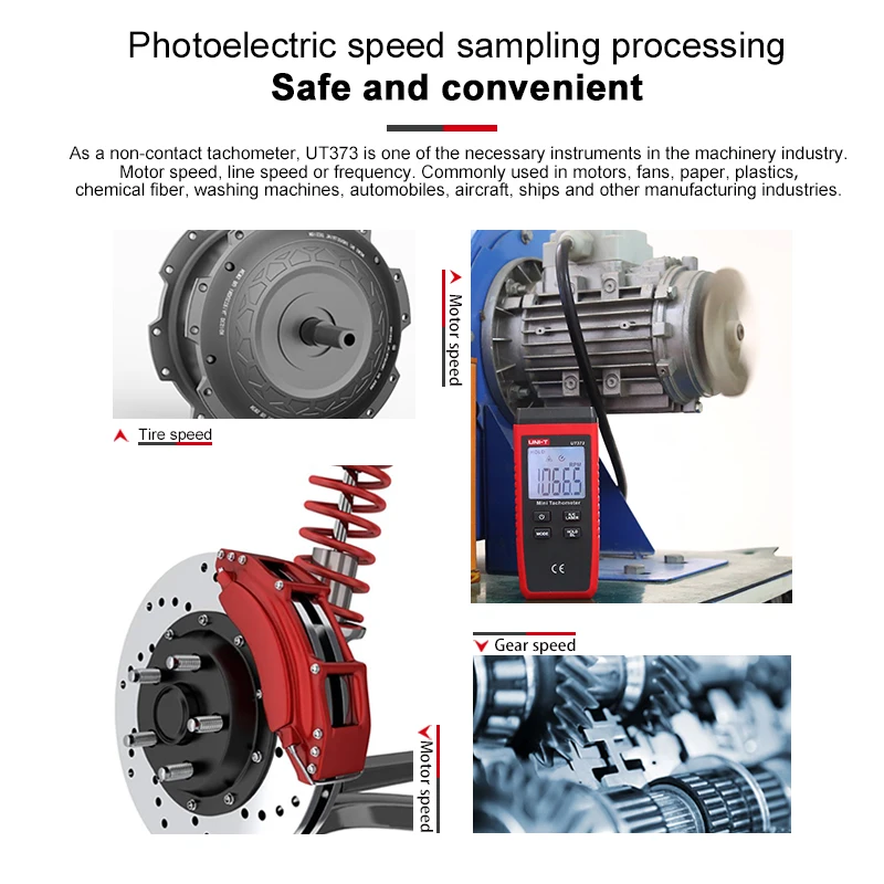 Мини цифровой лазерный тахометр Бесконтактный диапазон измерений 10 99999 ОБ/мин