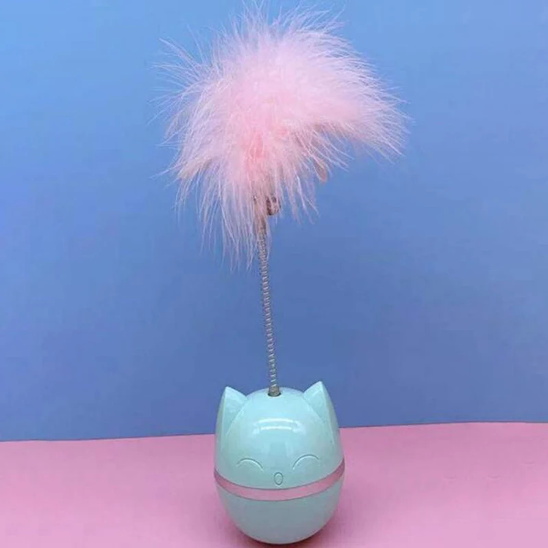 1 Набор игрушка в форме головы кошки перо 2 цвета | Дом и сад