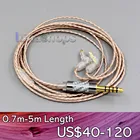 LN006365 Hi-Res посеребренный XLR 3,5 мм 2,5 мм 4,4 мм кабель для наушников Sony MDR-EX1000 MDR-EX600 MDR-EX800