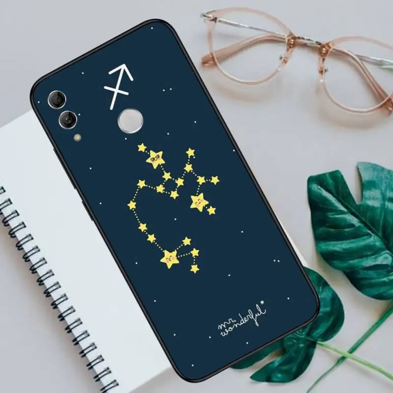 

constellations zodiac signs Phone Case For Huawei Honor view 7a5.45inch 7c5.7inch 8x 8a 8c 9 9x 10 20 10i 20i lite pro
