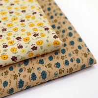 printed pure cotton corduroy fabrics for making clothes coat by the half meter sunflower doll cloth