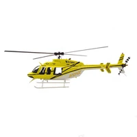 rc helicopter glassfiber fuselage 470 size bell 407 length 900mm exact 113 scale model kit version
