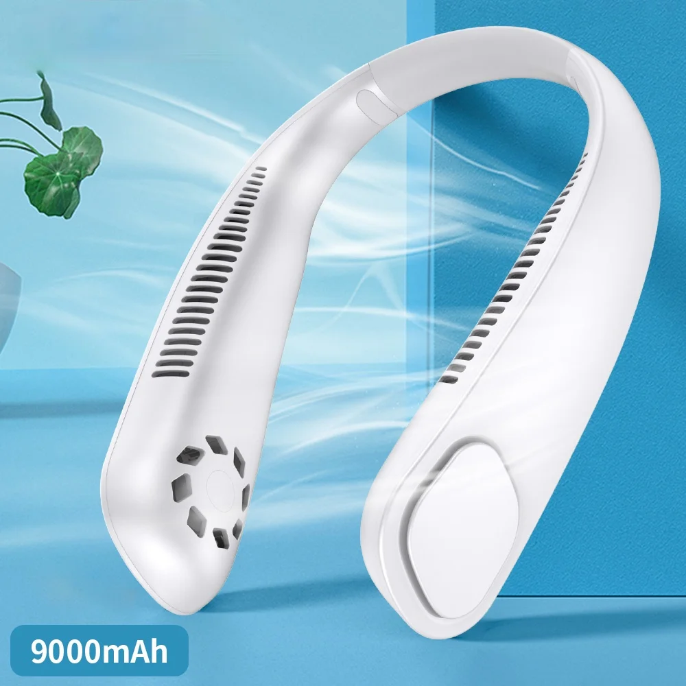 Xiaomi Портативный шейный подвесной вентилятор спортивный безлопастный на шею