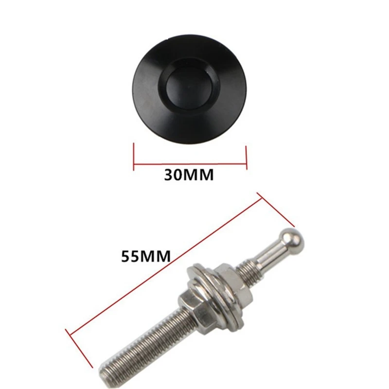 30 мм Универсальная кнопочная заготовка колпак фиксатор зажим комплект замок для