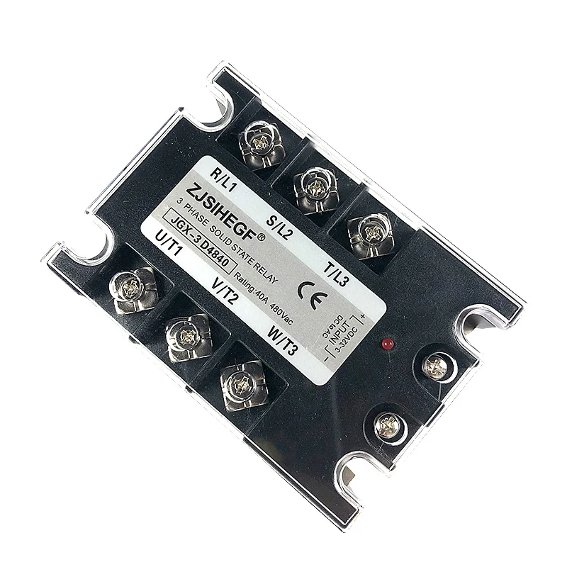 Трехфазное полупроводниковое реле 60DA/AA 3-32VDC/70-280VAC твердотельные Output24-480VAC для