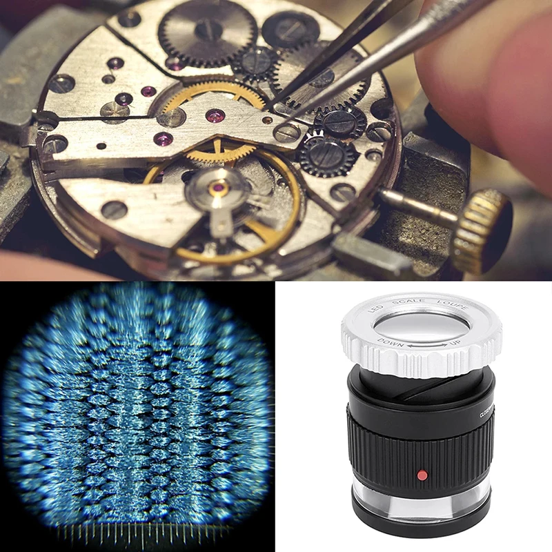 Увеличительные весы карманное зеркало для чтения ювелирных изделий лупа с 3