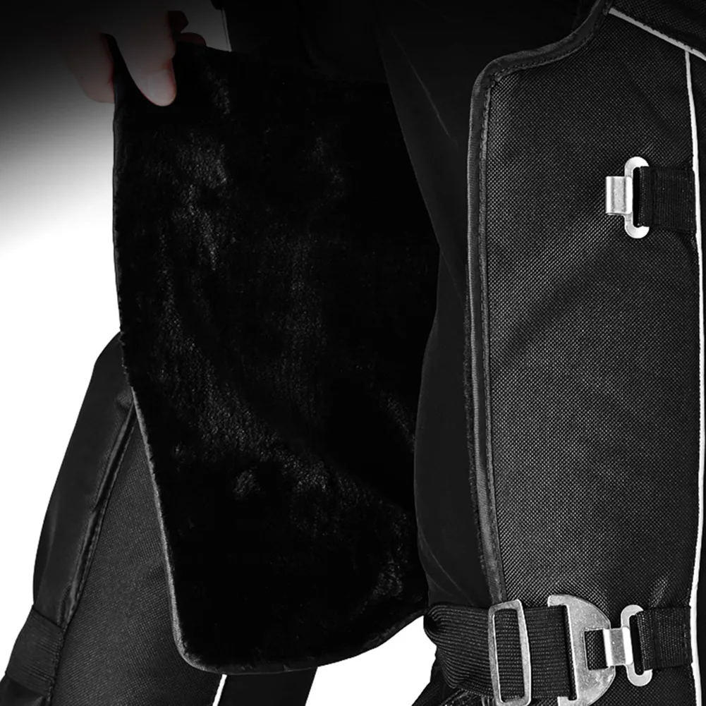 

SULAITE Motorcycle Winter Knee Pad Cowhide Oxford Windproof Thermal Kneepad Leg Protector for Motorbike motor bicycle Scooter