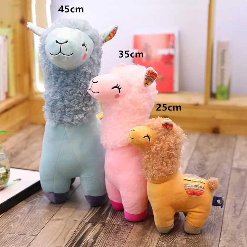 25 см 45 Kawaii Альпака лама плюшевые игрушки животные мягкие куклы овечки для