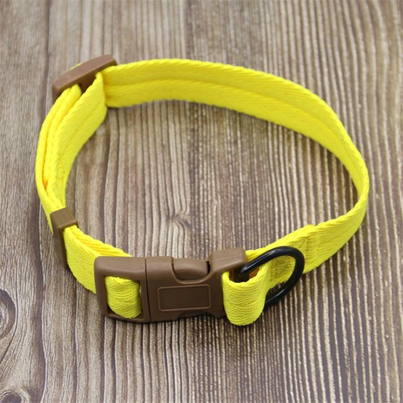 

Hot Sales Adjustable Pet Collar Dog Collar For Pet Dog Nylon Collar 5 Colors 03