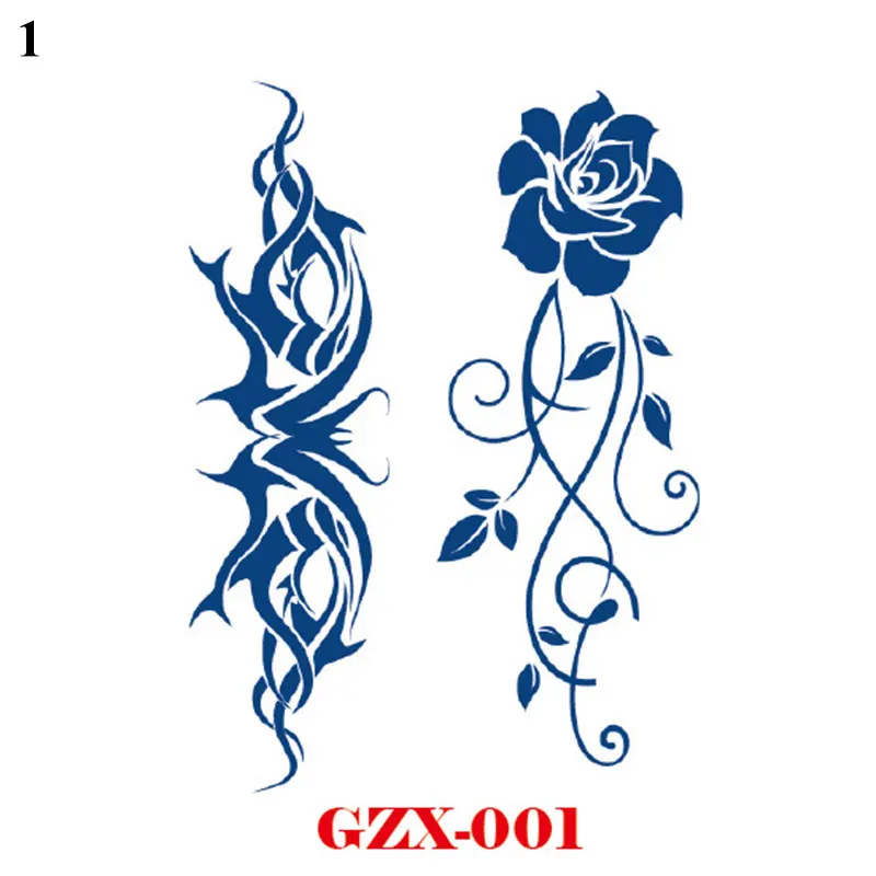 

1PC Juice Ink Tattoos Long Lasting Waterproof Tattoo Sticker Summer Fashion Fake Tattoo Semi-Permanent Body Art Decal Wholesale