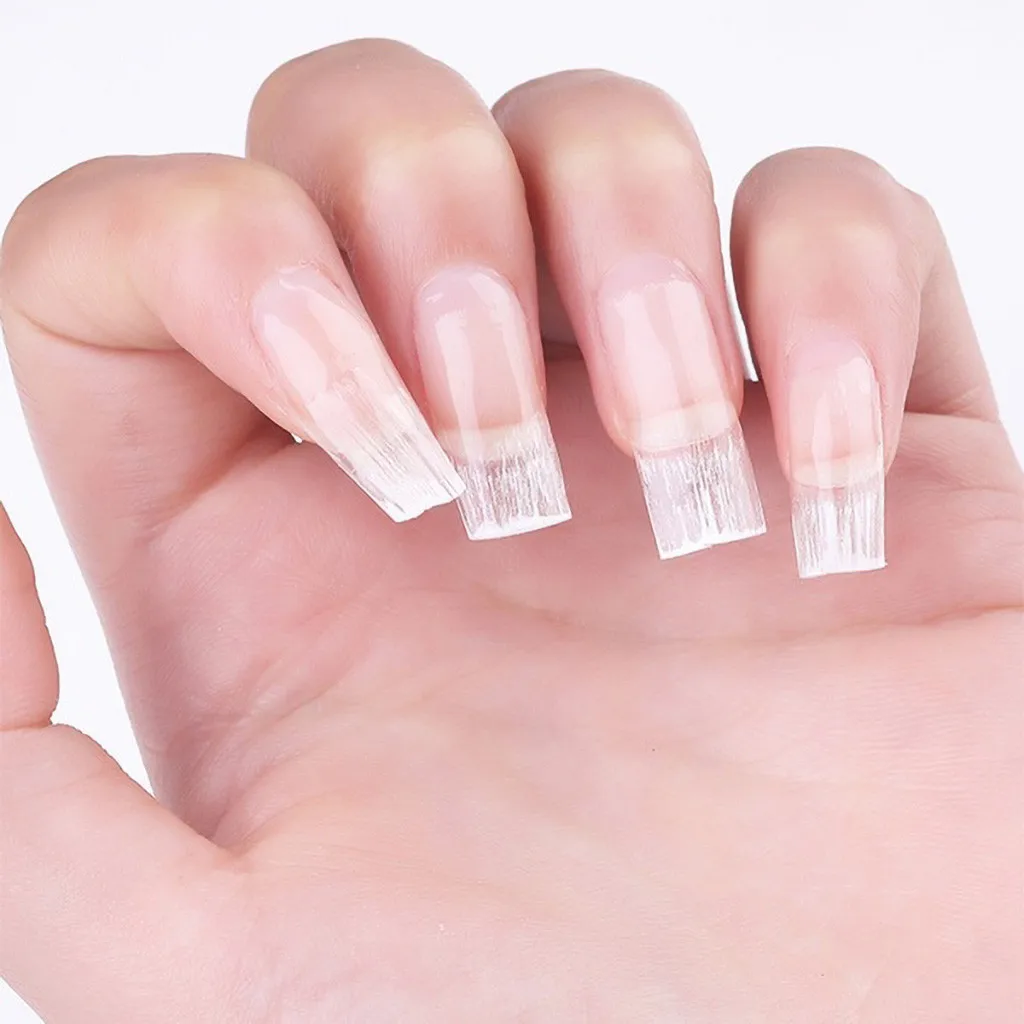 Fibernails волокно стекло для акрилового маникюра салон волокно стекло для наращивания ногтей Акриловые Советы маникюрный салон набор инструментов 20 шт