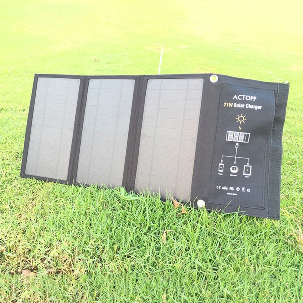 Складная 21 Вт USB зарядное устройство солнечной Панель Портативный складной