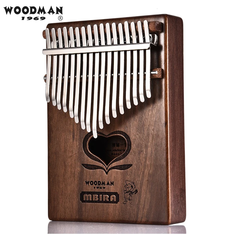 

Woodman 17 Key Kalimba Hollow Dibetou Wood Thumb Piano Mbira Friends Birthday Gift Keyboards instrument