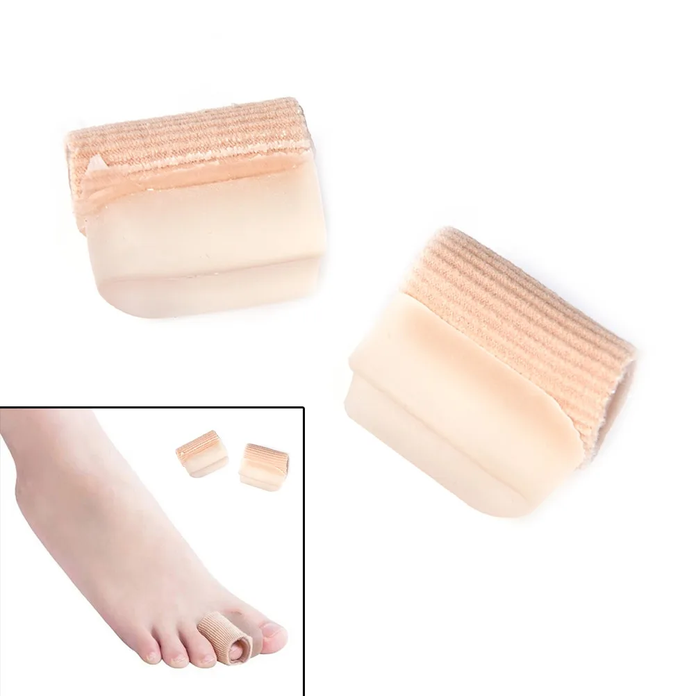 

2Pcs Fabric Lined Gel Toe Separator Protector Hallux Valgus Pad Big Toe Bunion Corrector Feet Care Orthopedic Orthotics Hot
