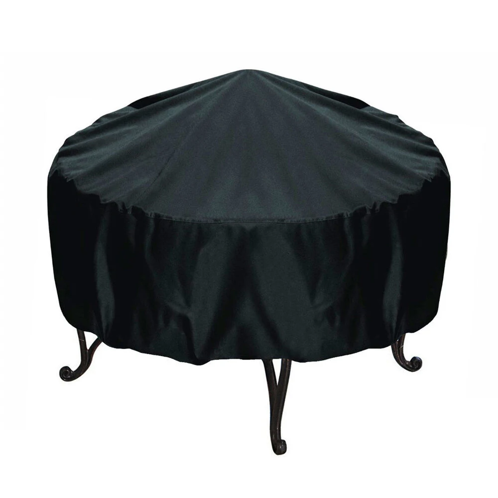 Сад патио круглый огонь яма крышка водонепроницаемый УФ протектор гриль барбекю