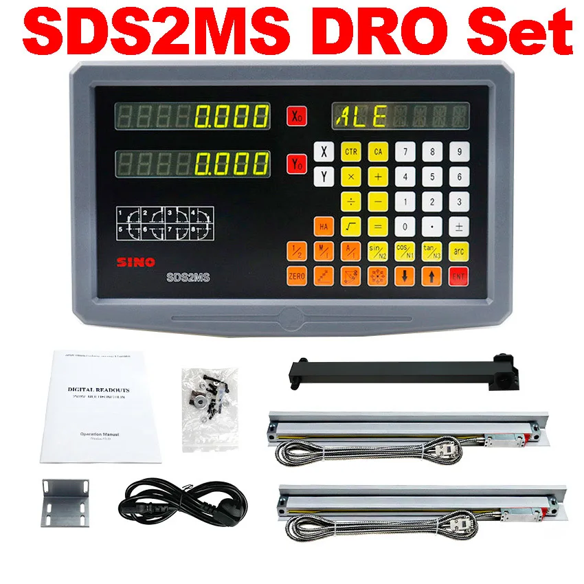 

YHSINO SDS2MS цифровой индикации Dro набор с 2 шт. линейные кодеры весы датчики 5U 5 в TTL 22*34 100 мм до 1000 мм быстрая доставка один
