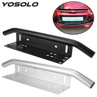 yosolo log light mount bracket aluminum off road led light bar frame holder front bumper license plate suv lamp holder universal