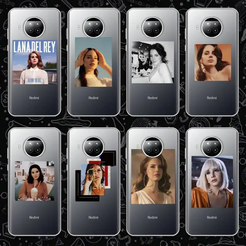 

Lana Del Rey Phone Case Transparent for Xiaomi mi Redmi note 10 t 8 9 pro lite 11 Samsung S 8 9 10 20