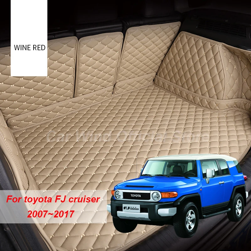 

Кожаный материал, коврики для багажника автомобиля для Toyota Prado 150 2010-2019, аксессуары для подкладки груза