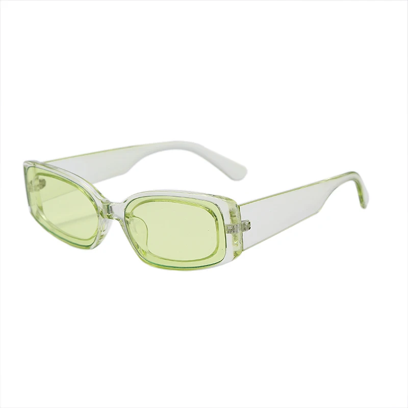 

Новинка 2020, маленькая квадратная оправа, конфетные цвета, прозрачные солнцезащитные очки, женские цветные очки, красивые очки для моря, прям...