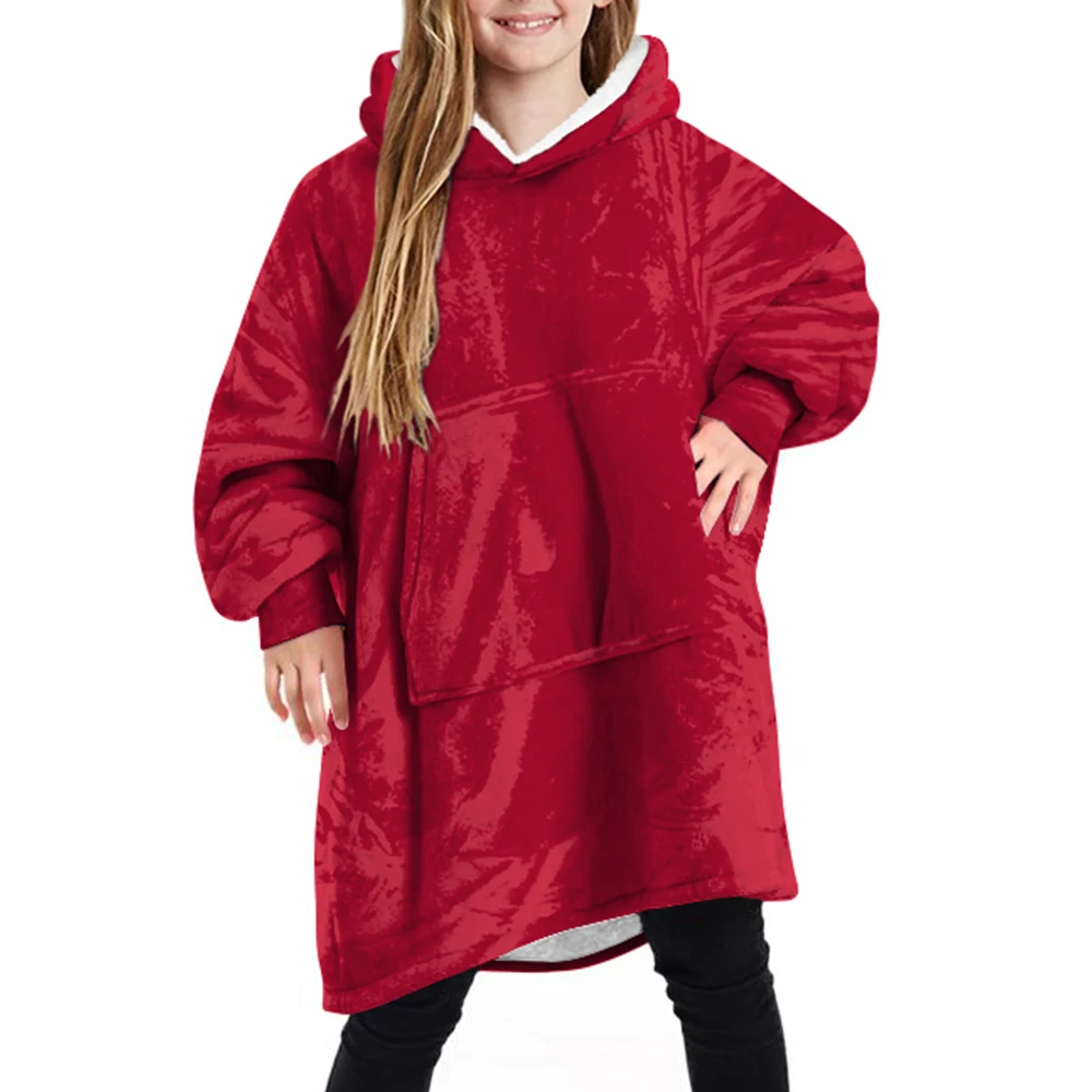 Зимние однотонные толстовки для детей детская одежда девочек и мальчиков