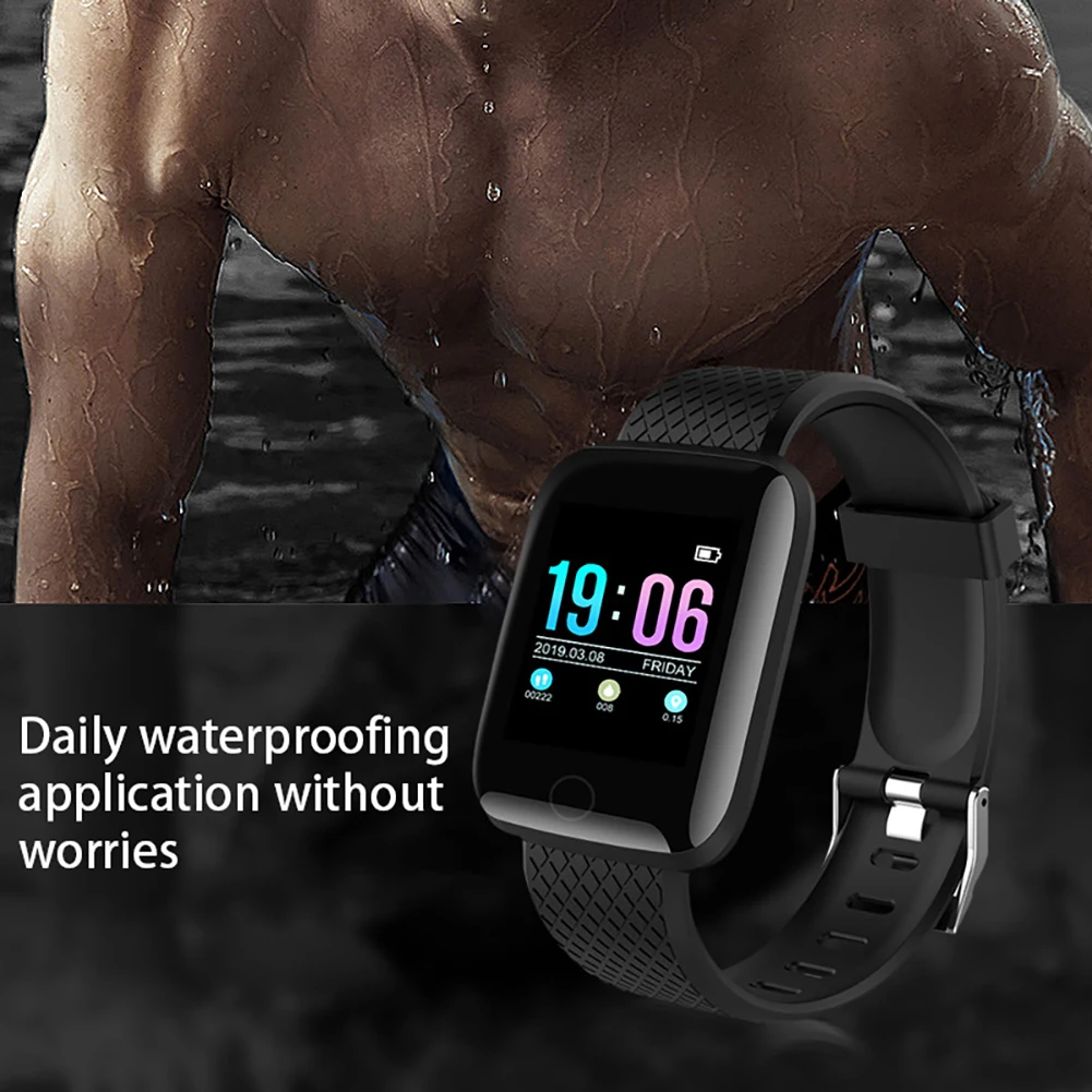 Смарт-часы 116plus цифровые спортивные часы электронный смарт-браслет Шагомер