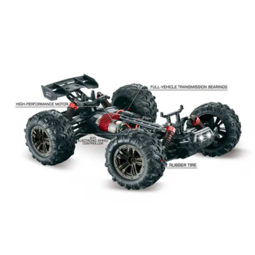 

9138 1:16 RC Car 36km/h 4WD Brushed Motor Driving Desert Truck Drive Bigfoot Remote Control Car Model Off-Road Speed Vehicle Toy