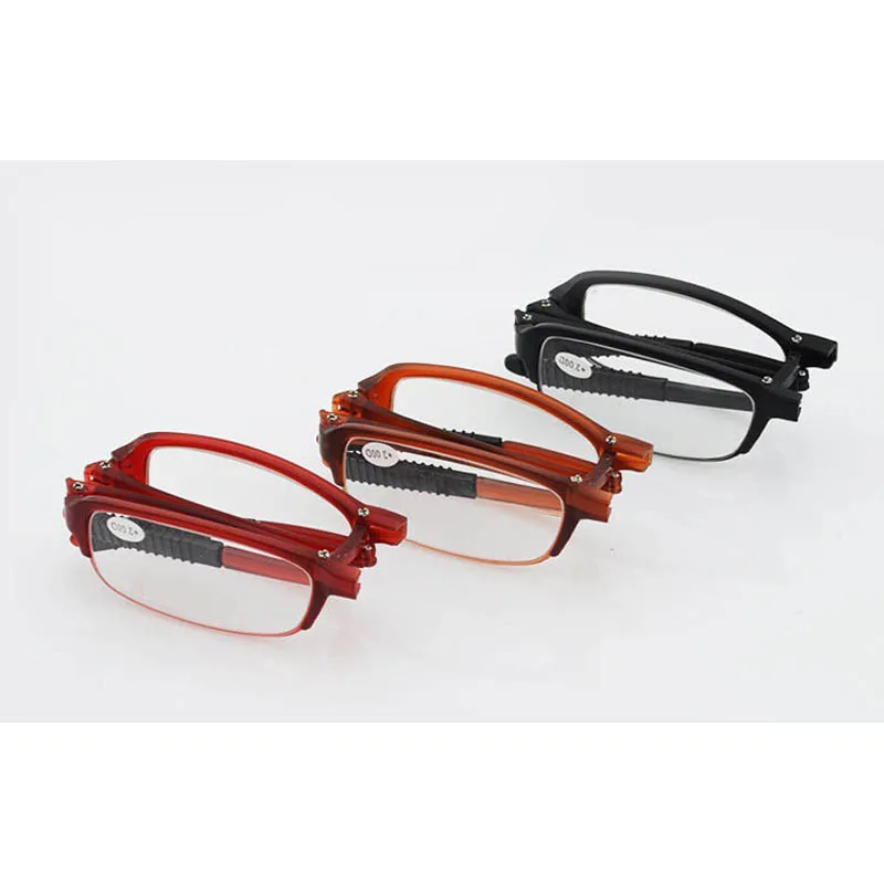 

Plastic Folding Reading Glasses Women Men Frame Foldable Slim Presbyopic Eyeglasses