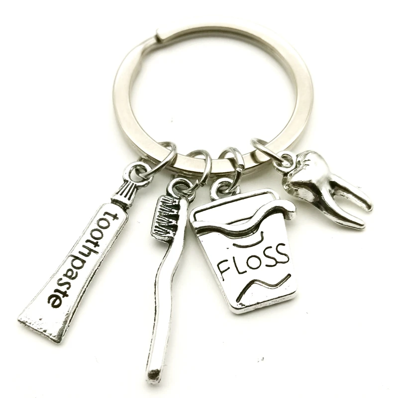 Креативный брелок для ключей с омарами зубная паста подвеской зубной щетки |