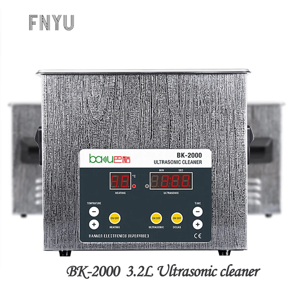 

BK-2000 3.2L digital ultrasonic cleaner AC110 / 220 timing heating stainless steel ultrasonic integrated cleaner industrial