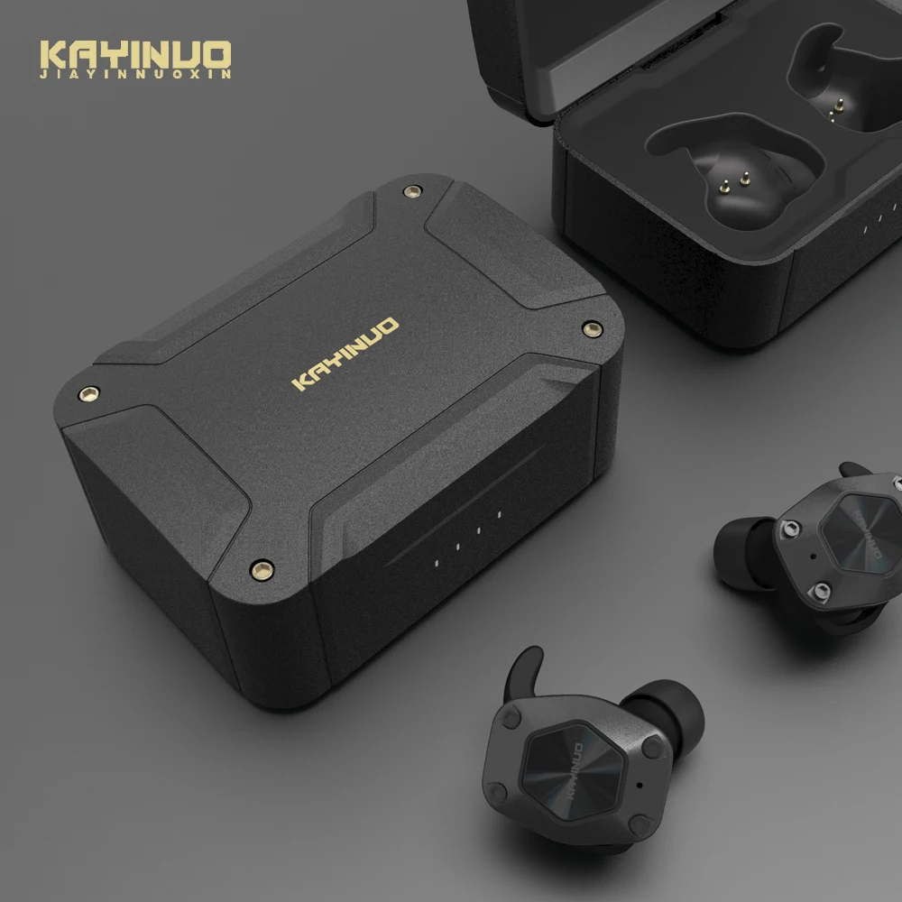 KAYINUO 9D стерео bluetooth 5,0 шумоподавление Tws беспроводная гарнитура с микрофоном/зарядным устройством для спорта