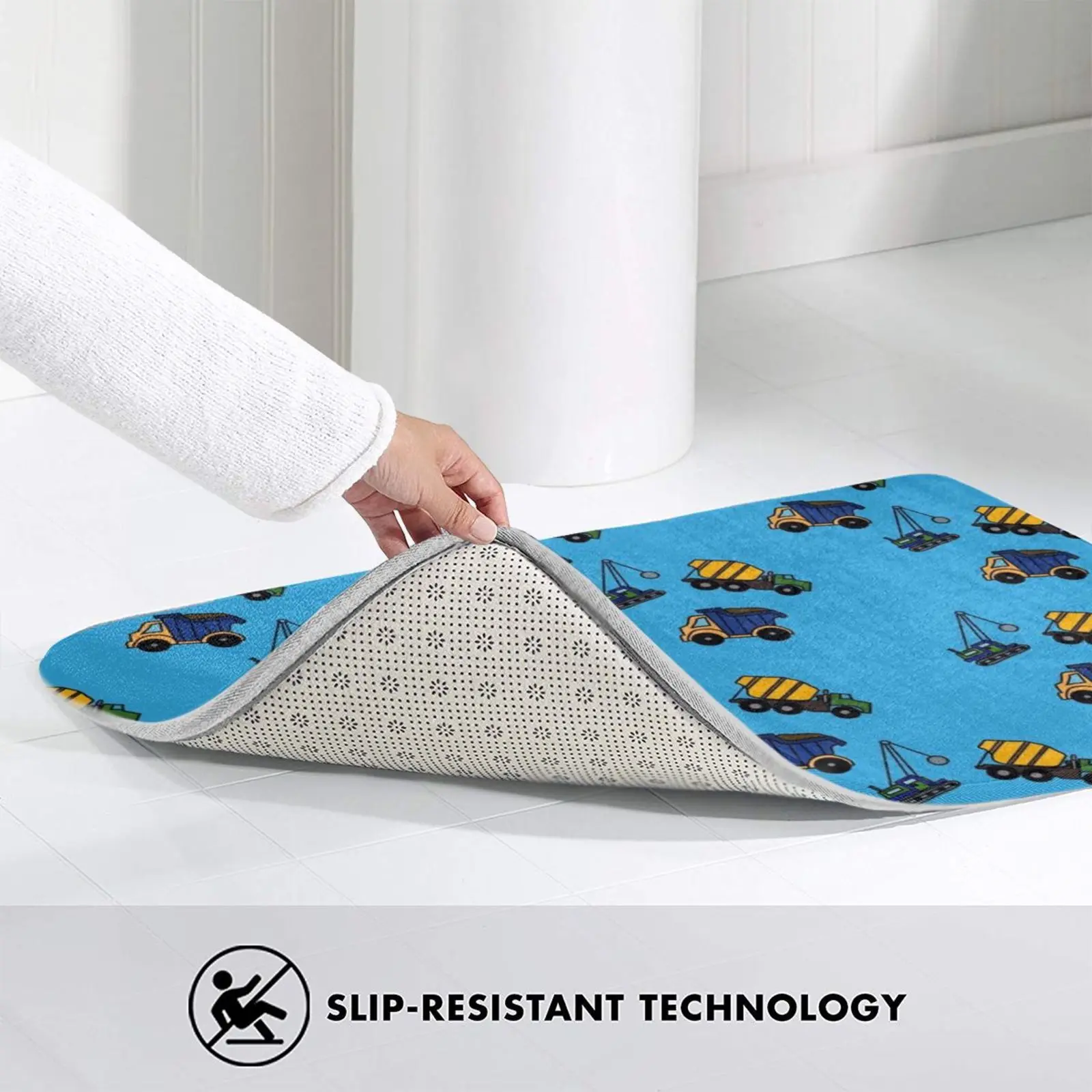 Строительные игрушки коврик подушка мягкие Нескользящие строительные грузовики