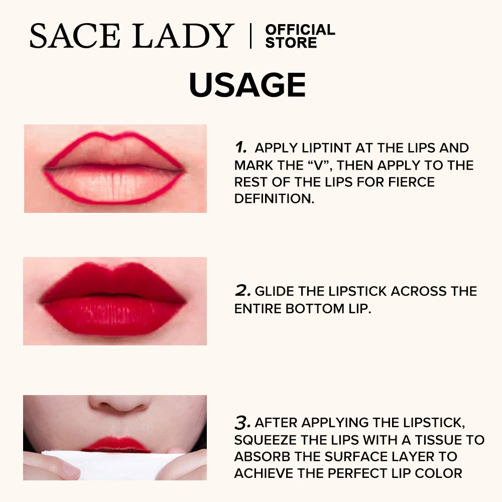 SACE LADY стойкая жидкая губная помада макияж матовый блеск для губ натуральные