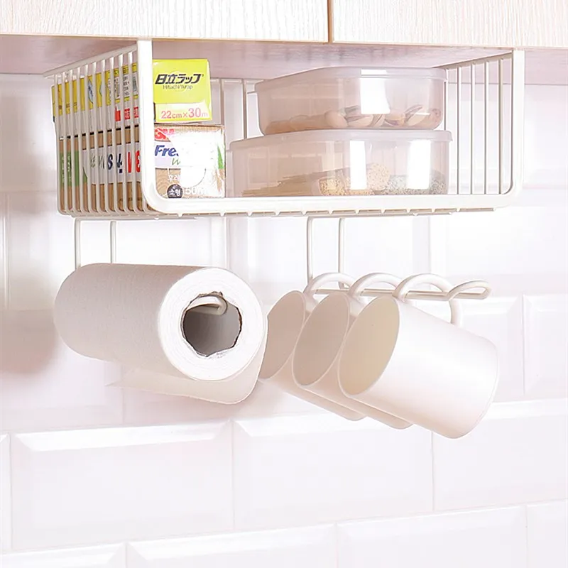 Стальной кухонный шкаф подвесной контейнер для хранения посуда держатель