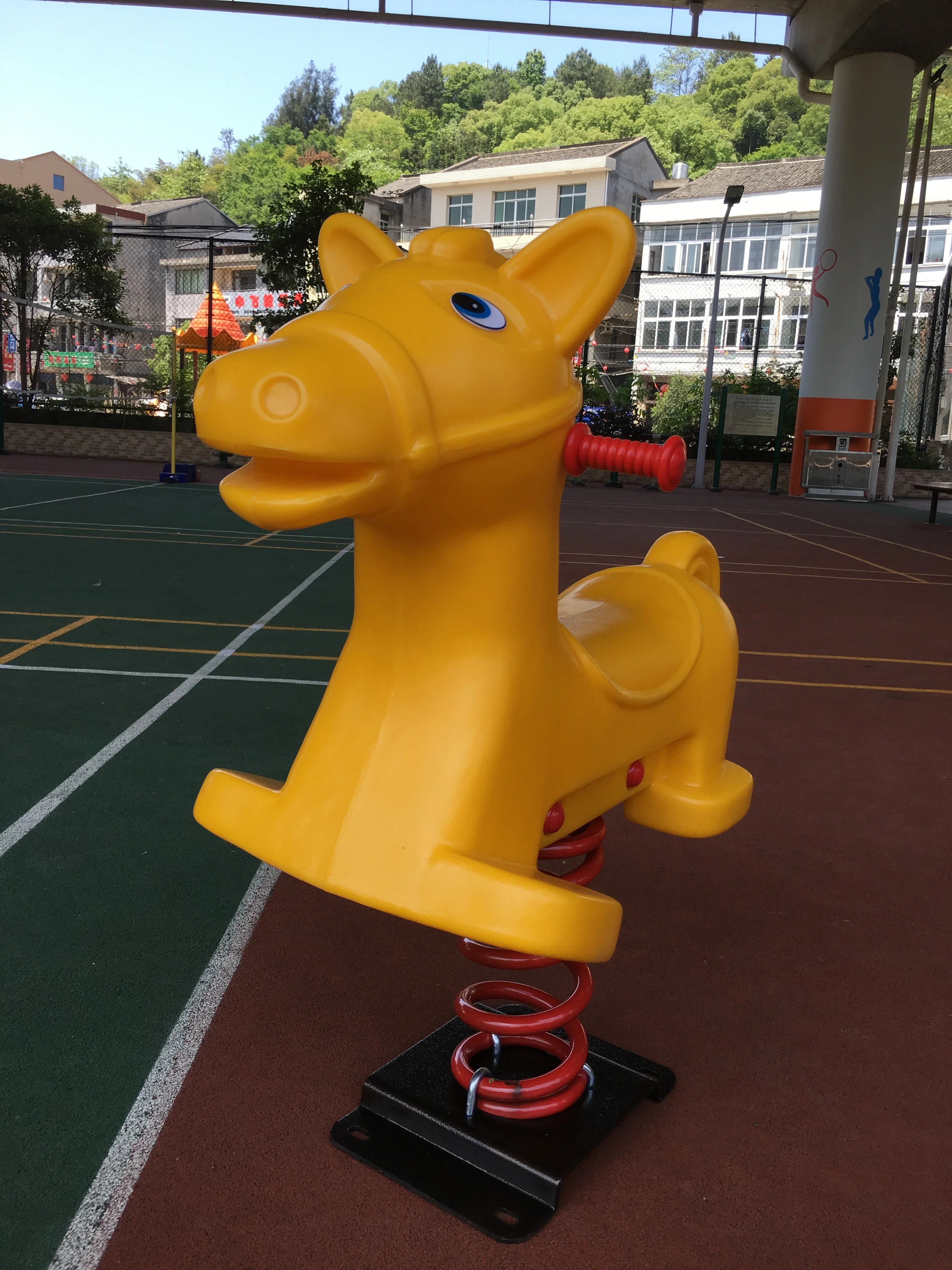 

ride on toys horse kids horse toys for children rocking horse riding toys jumping animal toy hobby outdoor playground hopper Y13