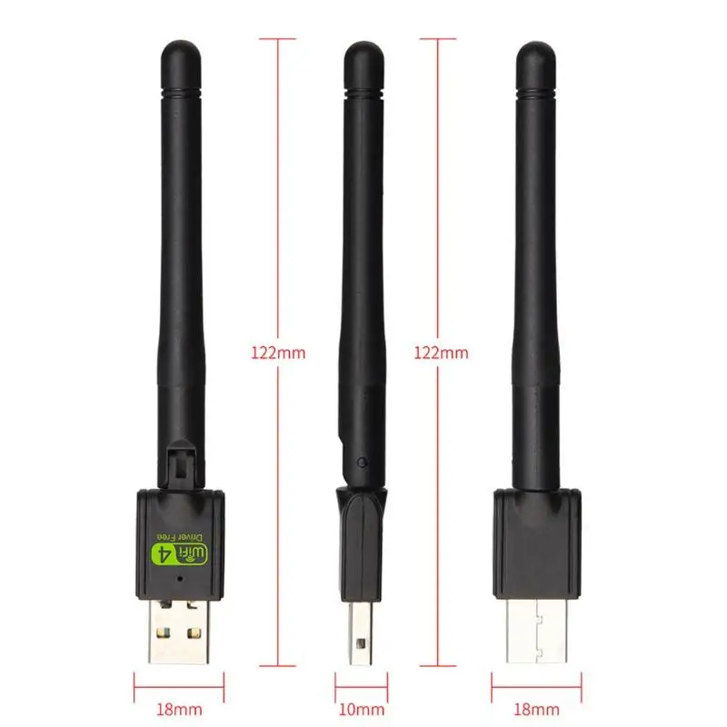 2 4G беспроводной USB WiFi адаптер Сетевая LAN Карта 150 Мбит/с 802.11n/g/b поддержка