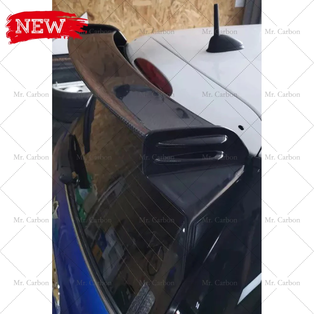 Для MINI COOPER R50 JCW Тип Черный спойлер из стекловолокна на крышу обрезанный Комплект