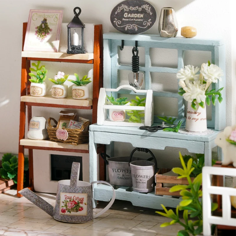 Кукольный дом DIY Миниатюрный с деревянной мебели сборный кукольный домик набор С Пылезащитным покрытием кукольные домашние игрушки для взрослых Рождественский подарок
