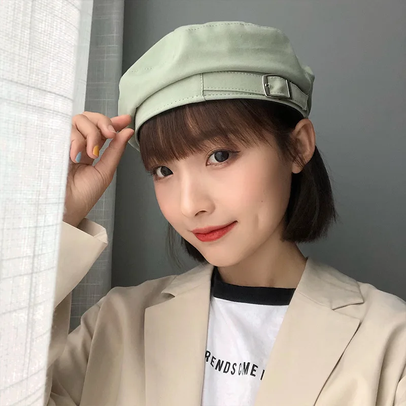 Женский берет в Корейском стиле модная Универсальная Ретро шляпа японском и