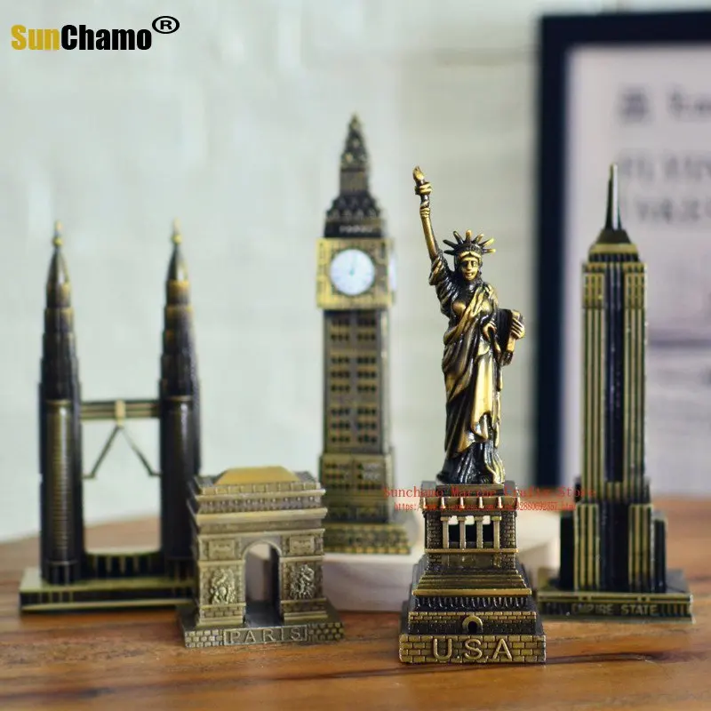 Новые 3D всемирно известные строительные металлические модели Эйфелева башня