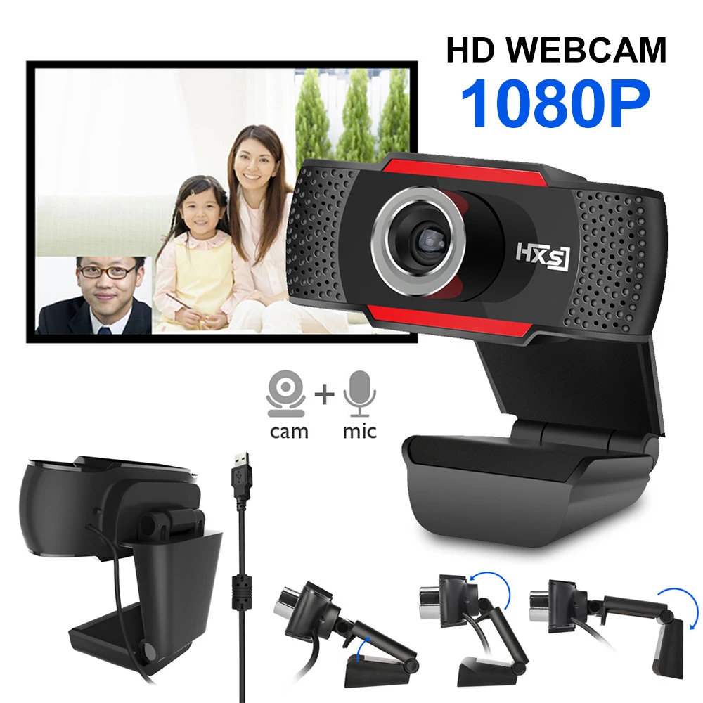 Веб камера HD 1080P 6 слойная стеклянная линза автофокус|Веб-камеры| |