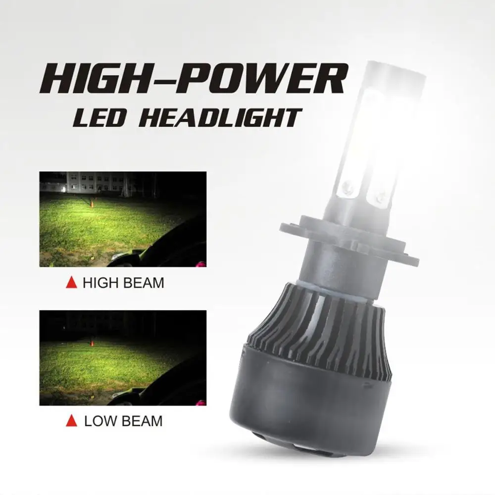 Светодиодная автомобильная лампа 12 В 24 H1 H3 H4 LED H7 H11 H13 880 9004 9005 HB3 9006 HB4 9007 80 Вт