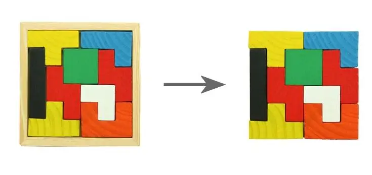 3 штуки тетрис пазлы детский деревянный пазл игрушки для детей деревянная