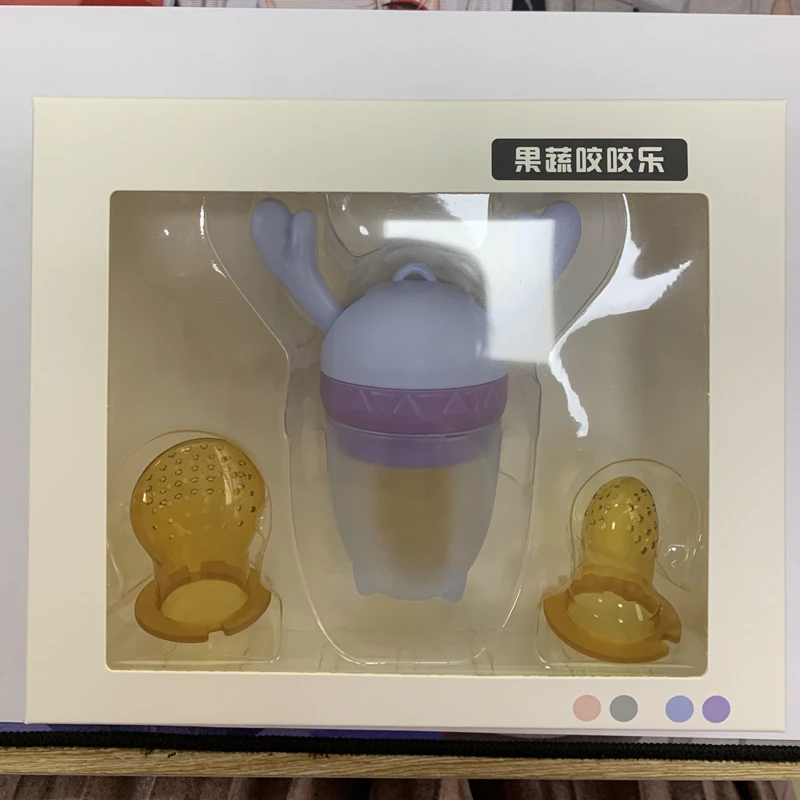

Beeshum 3 Pcs Baby Fruit Feeder Nipples Fresh Food Nibbler Bite Bags Infant Safe Appease Nipple Vegetables Teat Pacifier Bottles