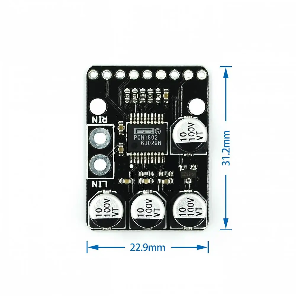 PCM1802 аудио стерео A/D wandler плата ADC декодер 24 бит 96 кГц цифровой PCM AV Verstarker Spieler Bord