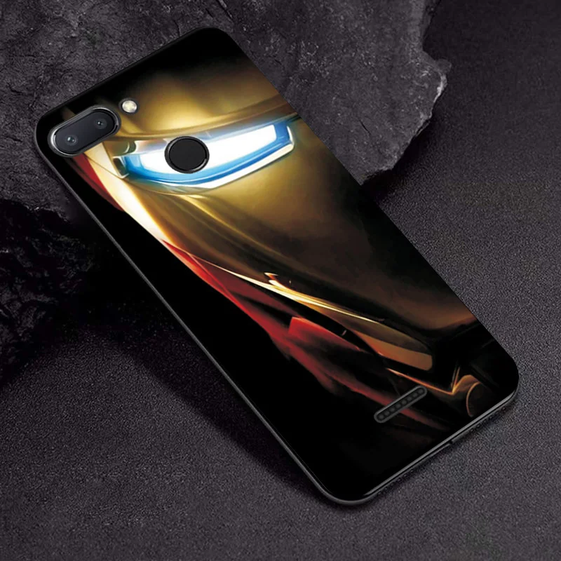 TPUBLK631 Для Xaomi Redmi 6 Чехол для Redmi 6A Дэдпул задний бампер для Redmi Note 6 Pro Мстители черный ТПУ чехол для телефона Redmi 6 Pro - Цвет: TPUBLK631