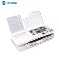 ss 001a mobile phone multifunction repair storage box for cellphone lcd screen ic parts screw accessories phone repair container
